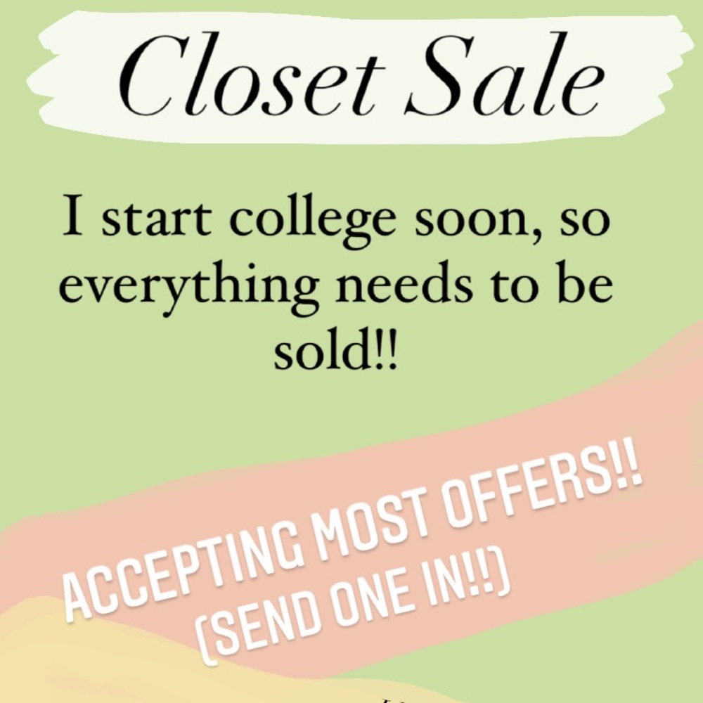 ✨Closet Sale✨ Buy Clothes for (*online) School